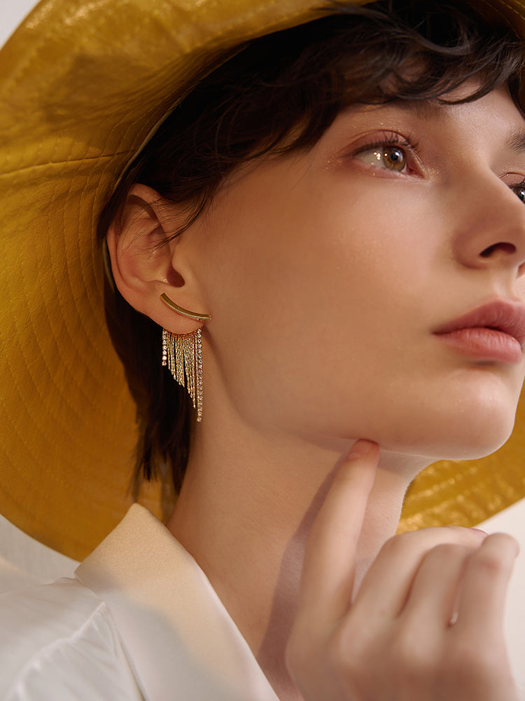 Adora London The Margot Earings Geometric Solid Copper Plating Drop Earrings