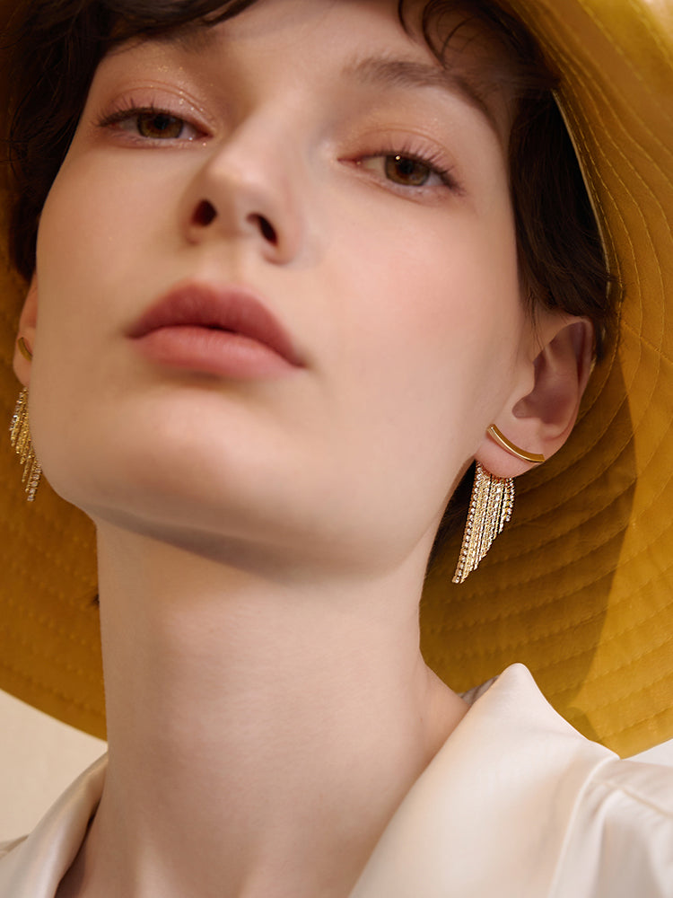 Adora London The Margot Earings Geometric Solid Copper Plating Drop Earrings