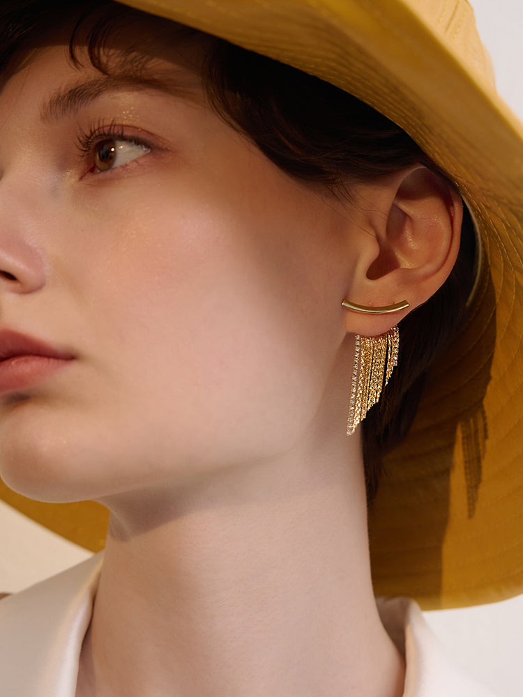 Adora London The Margot Earings Geometric Solid Copper Plating Drop Earrings