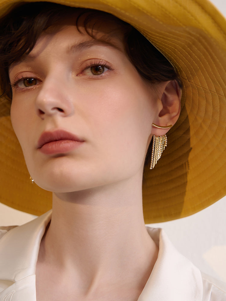Adora London The Margot Earings Geometric Solid Copper Plating Drop Earrings