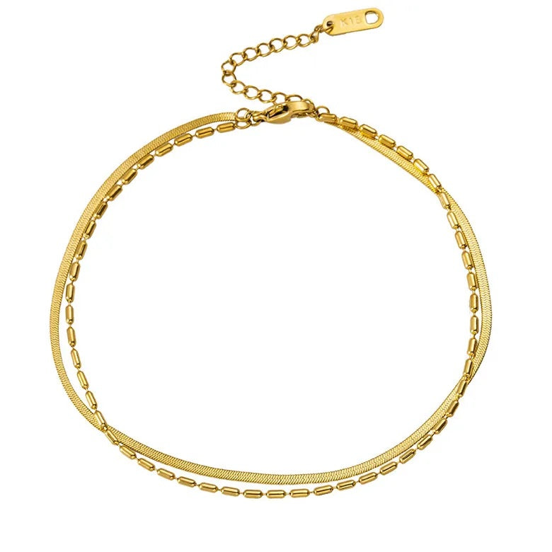 Adora London Julia Anklet Stainless Steel