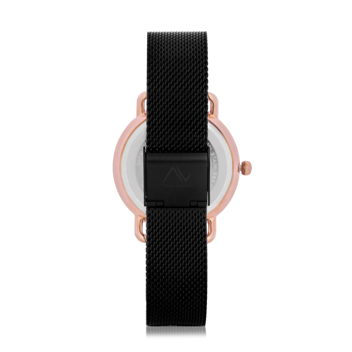 Adora London Watches Black with Black Face