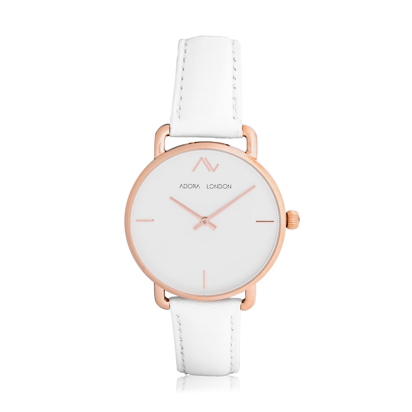 Adora London Watch white with white face