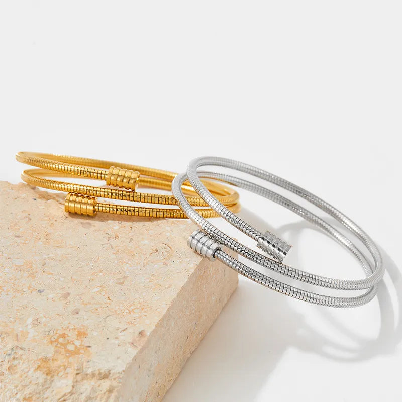 Adora London The Lulu Bangle in Gold & Sliver