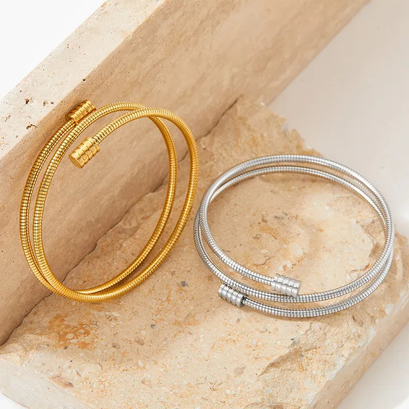 Adora London The Lulu Bangle in Gold & Sliver