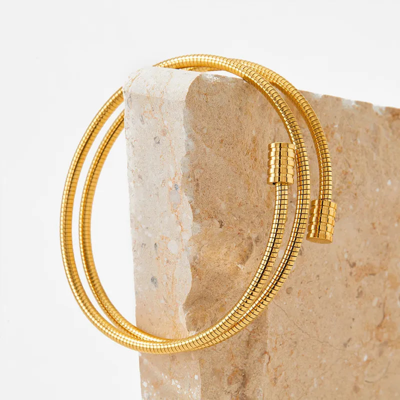 Adora London The Lulu Bangle in Gold & Sliver