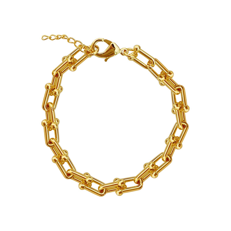 Adora London Eden Bracelet 18K gold plated chunky chain bracelet