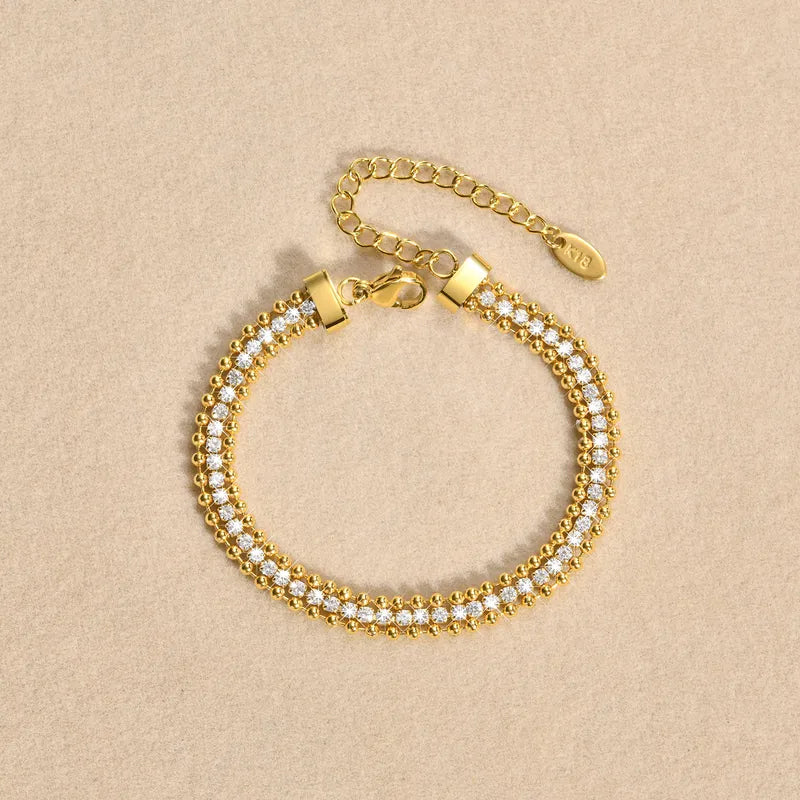 Adora London The Gigi Bracelet 18K gold plated Zircon inlay bracelet