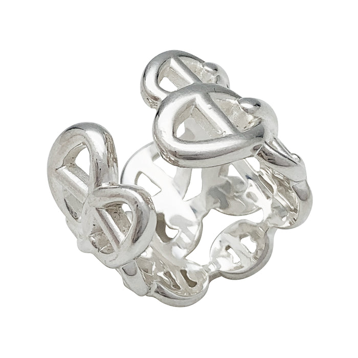 Adora London The Indie Ring Three Stack open back ring