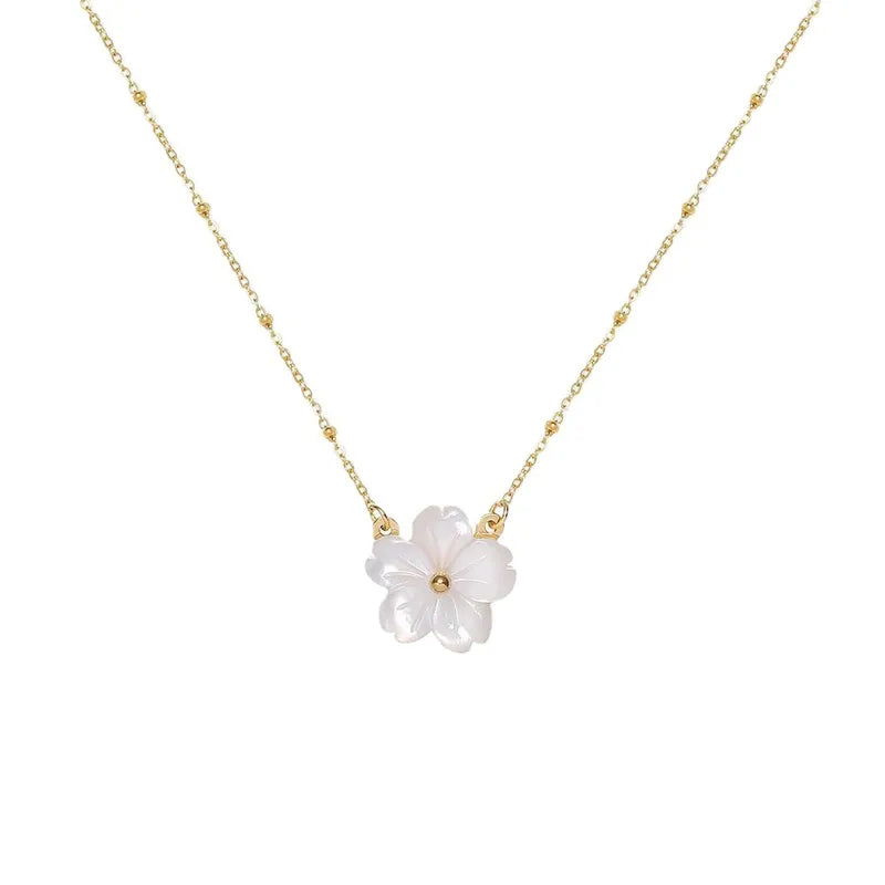 Adora London Daisy Chain 18K gold plated flower necklace