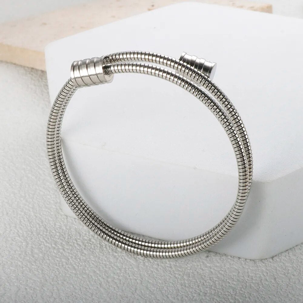 Adora London The Lulu Bangle in Gold & Sliver