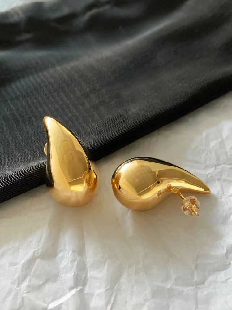 Adora London Small Drops 18K gold & sliver plated silver droplet earings