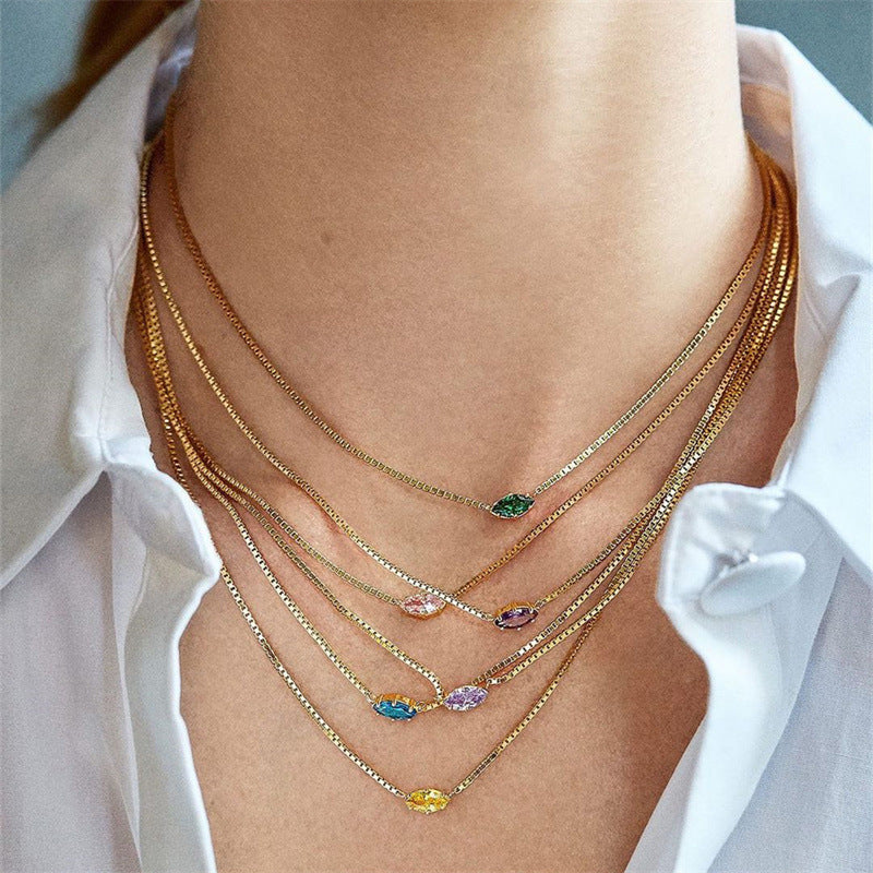 Adora London Birthstone necklace