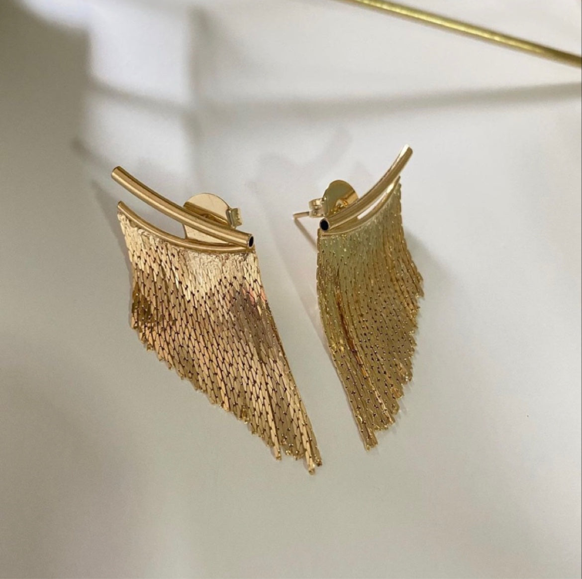 Adora London The Margot Earings Geometric Solid Copper Plating Drop Earrings