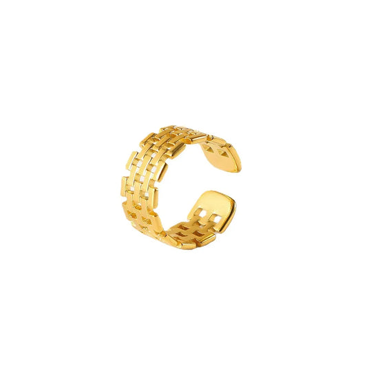 Adora London The Stevie Ring in Gold 18K gold plated open ring