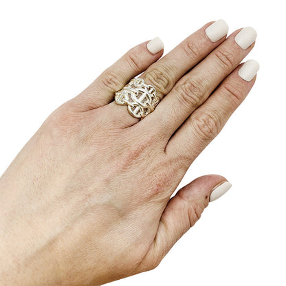 Adora London The Indie Ring Three Stack open back ring