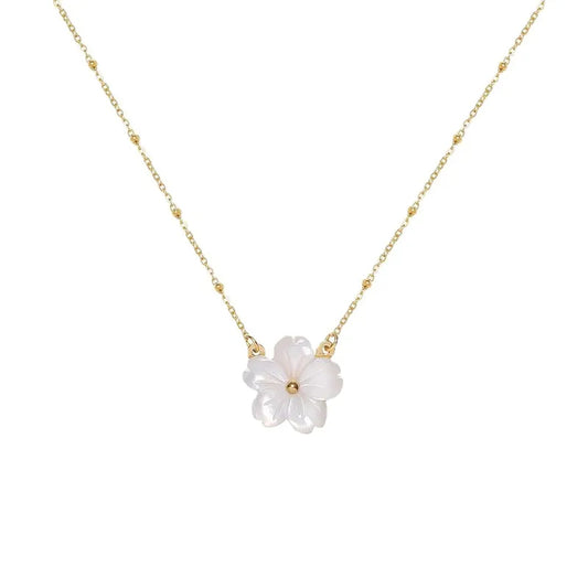 Adora London Daisy Chain 18K gold plated flower necklace
