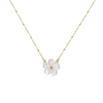 Adora London Daisy Chain 18K gold plated flower necklace