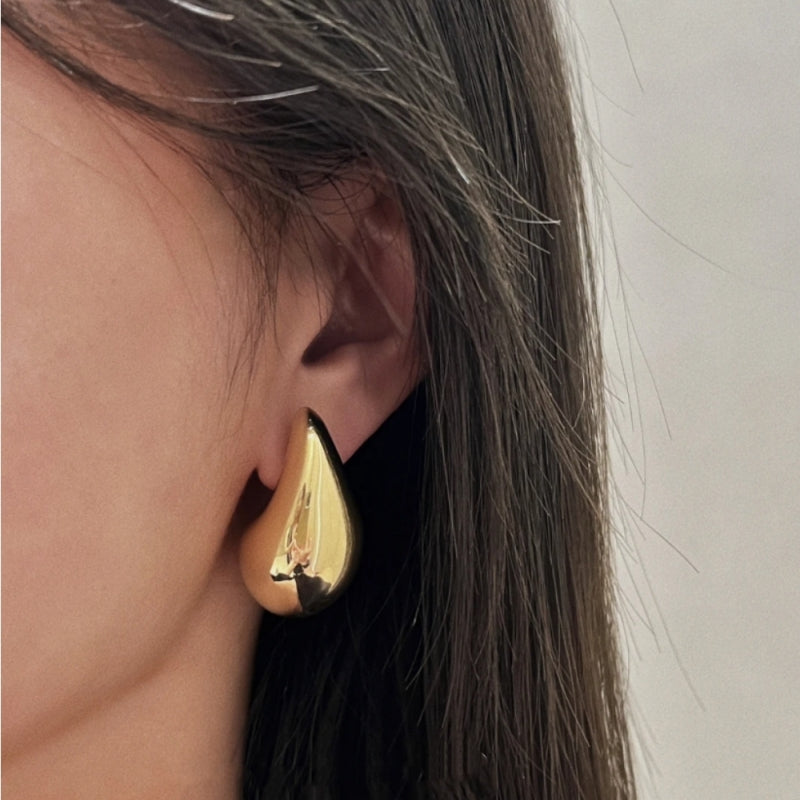 Adora London Small Drops 18K gold & sliver plated silver droplet earings