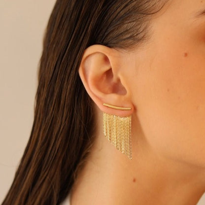 Adora London The Margot Earings Geometric Solid Copper Plating Drop Earrings