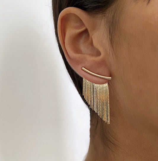 Adora London The Margot Earings Geometric Solid Copper Plating Drop Earrings