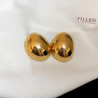 Adora London Oval gold earings Gold plated