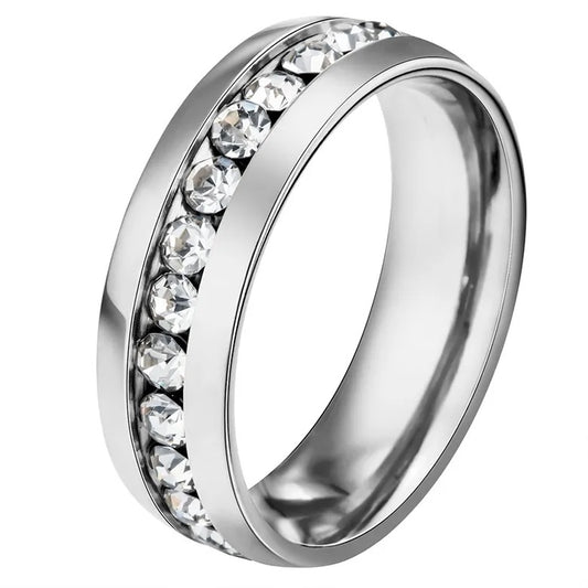 Adora London Elenna Ring In Silver Stainless Steel